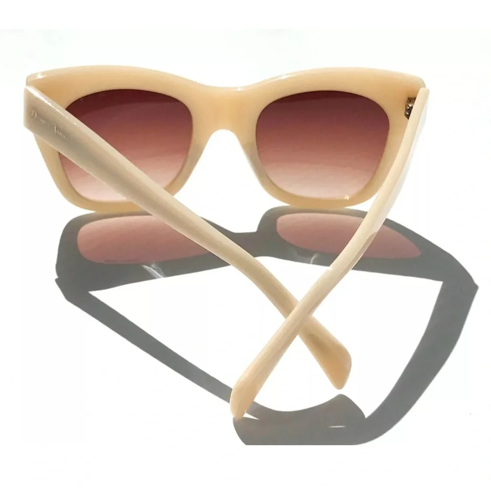 NEW Draper James ELOISE Ivory & Brown Designer Women's Sunglass SU 0032 91